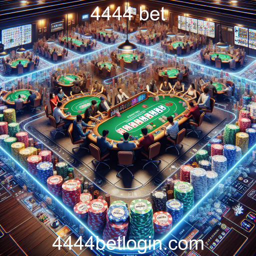 A Emoção do Poker Ao Vivo no 4444 Bet